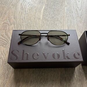 Shevoke Owen Brown Green Sunglasses